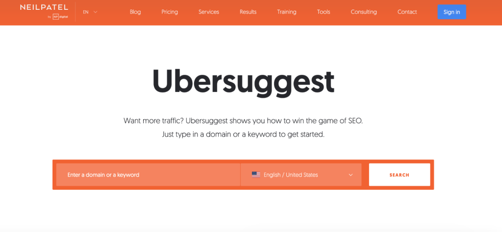 Ubersuggest