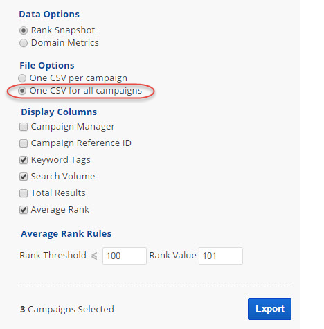 Campaign Export Tool: One CSV for All Campaigns Option 