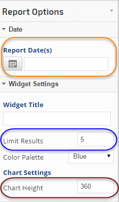 customize Analytics stacked columns widget