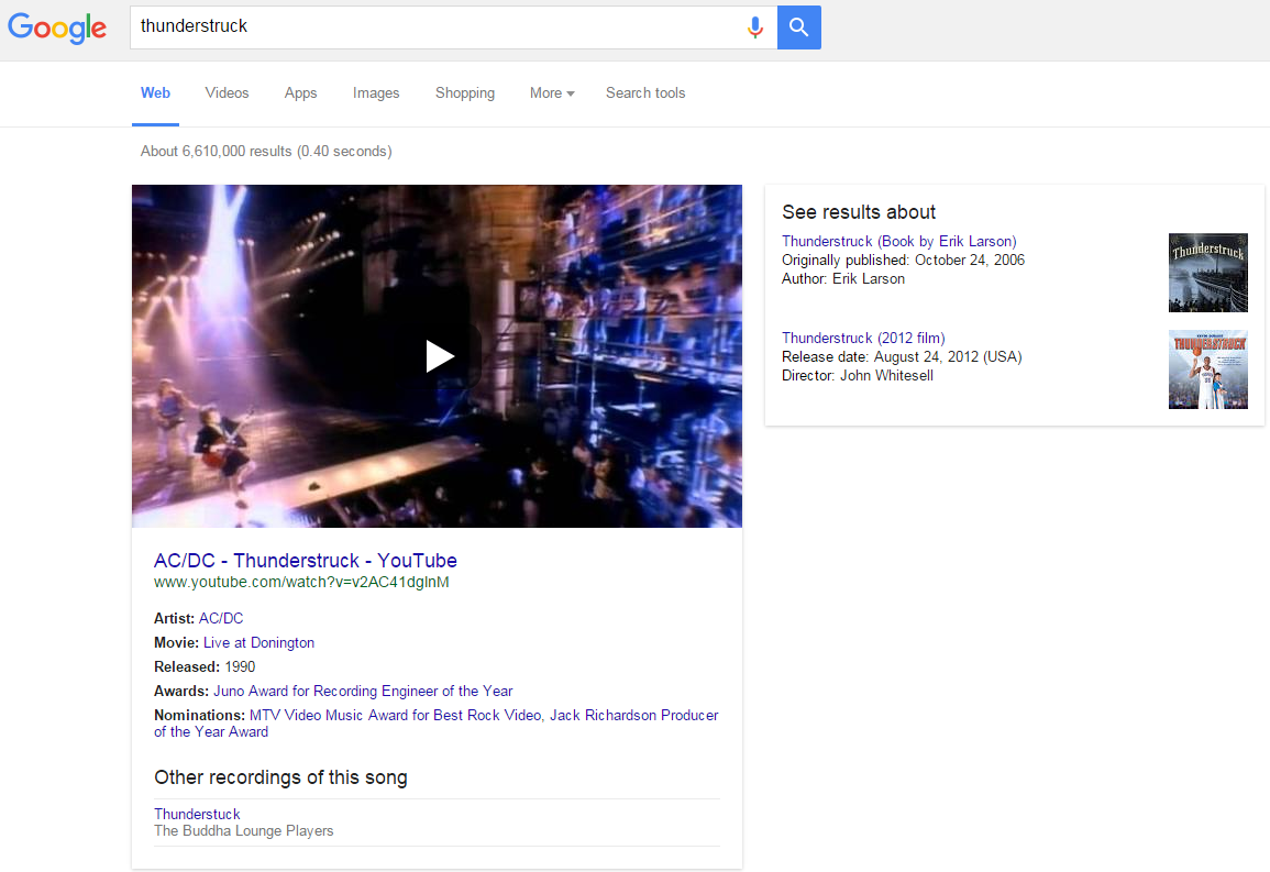 YouTube video knowledge graph