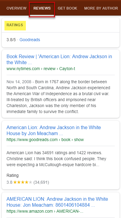 Book Panel Review Tab 