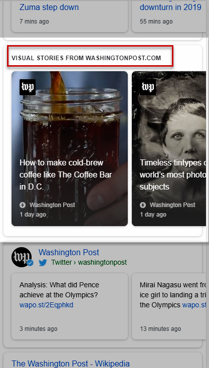 Washington Post AMP Stories