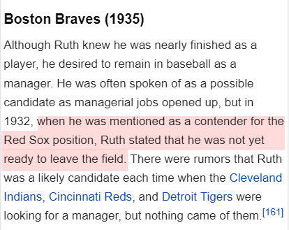 Babe Ruth Wikipedia Listing