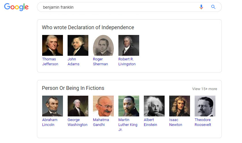 Ben Franklin Related Search Boxes 