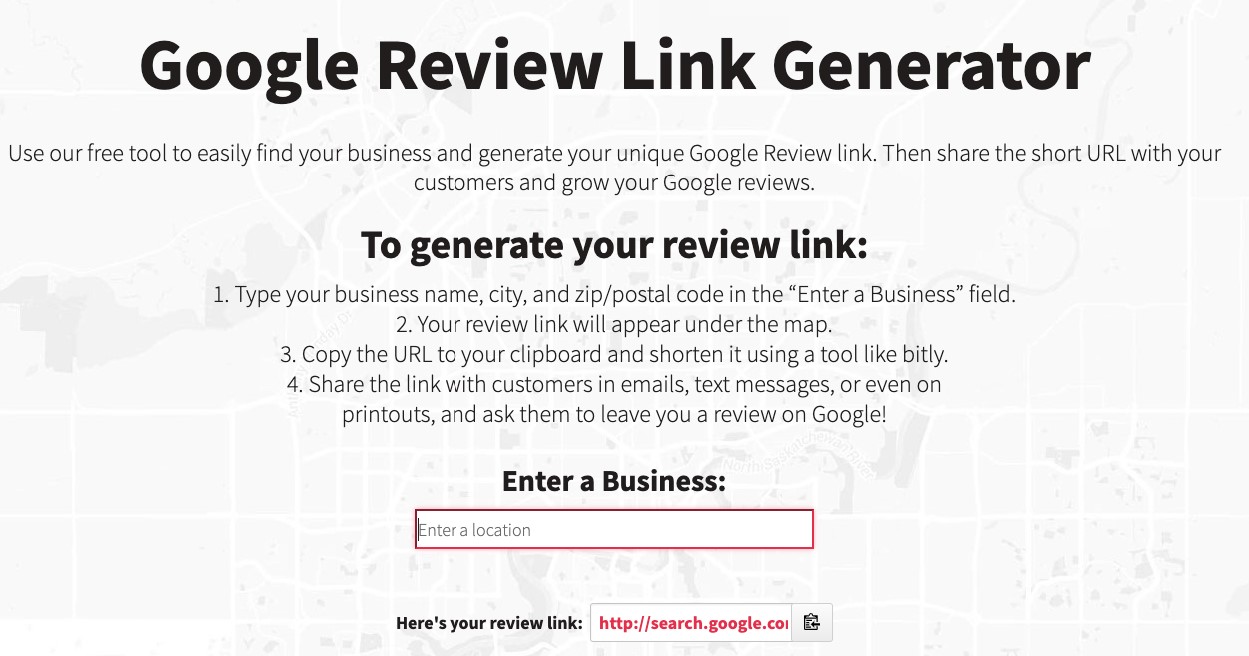 Google Link Generator