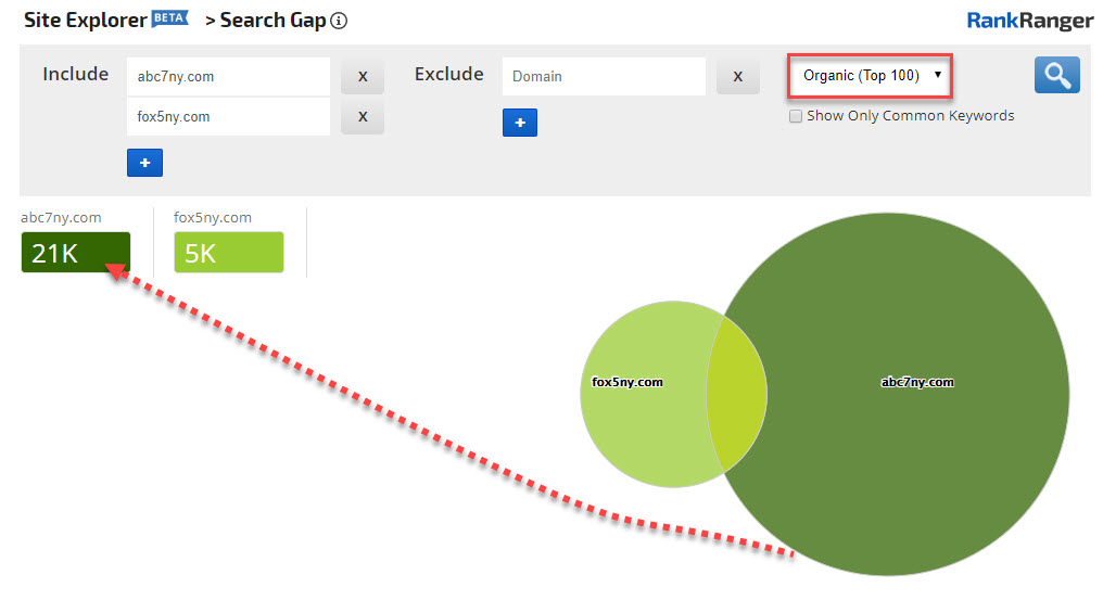 Content Gap Analysis Top 100 Results 