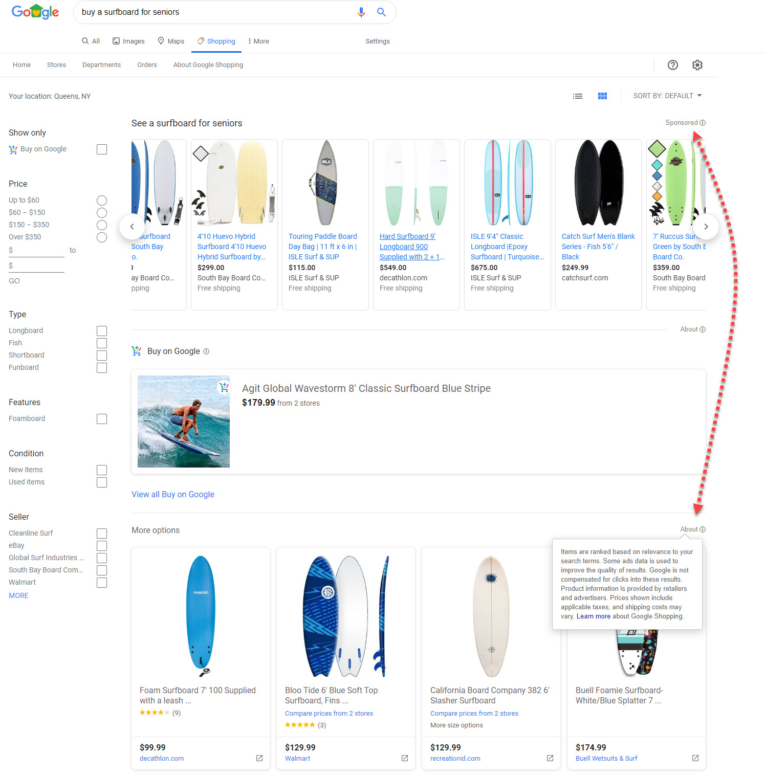 Listes de produits gratuites sur Google Shopping 