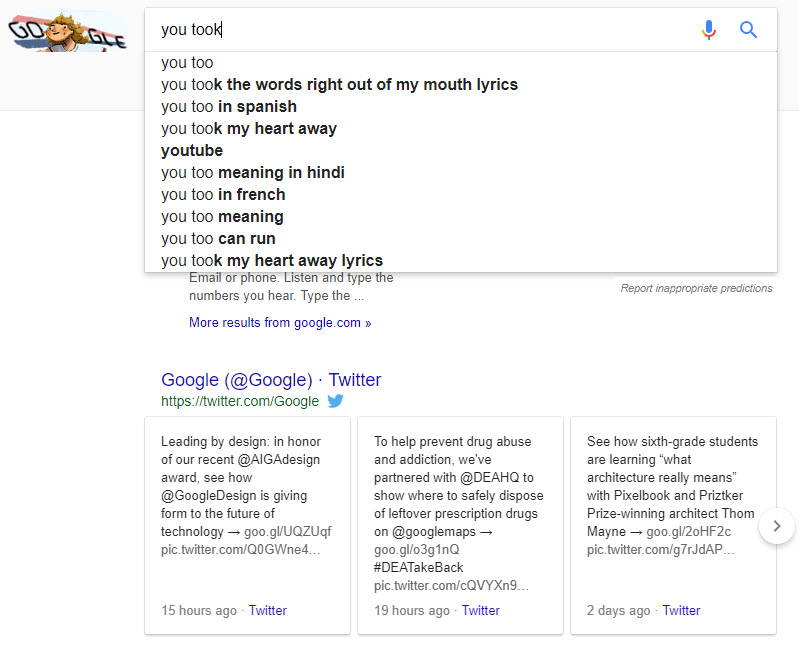 The Autocomplete SERP Feature