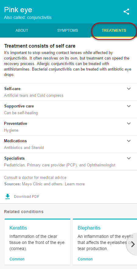 Condition Treatment Options 