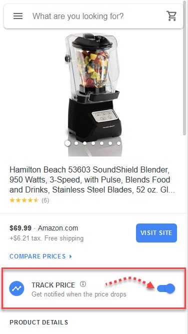 Google Shopping Price Tracking 