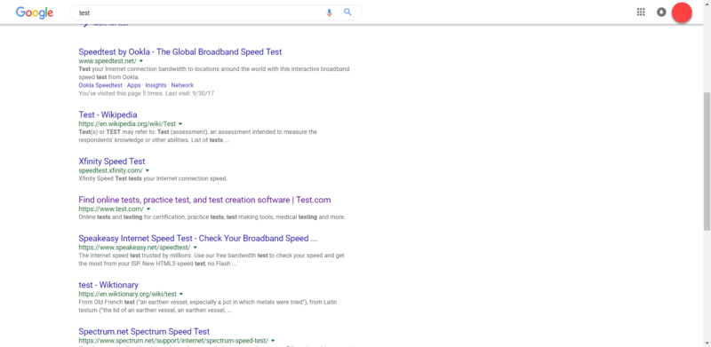 Sticky Header on SERP