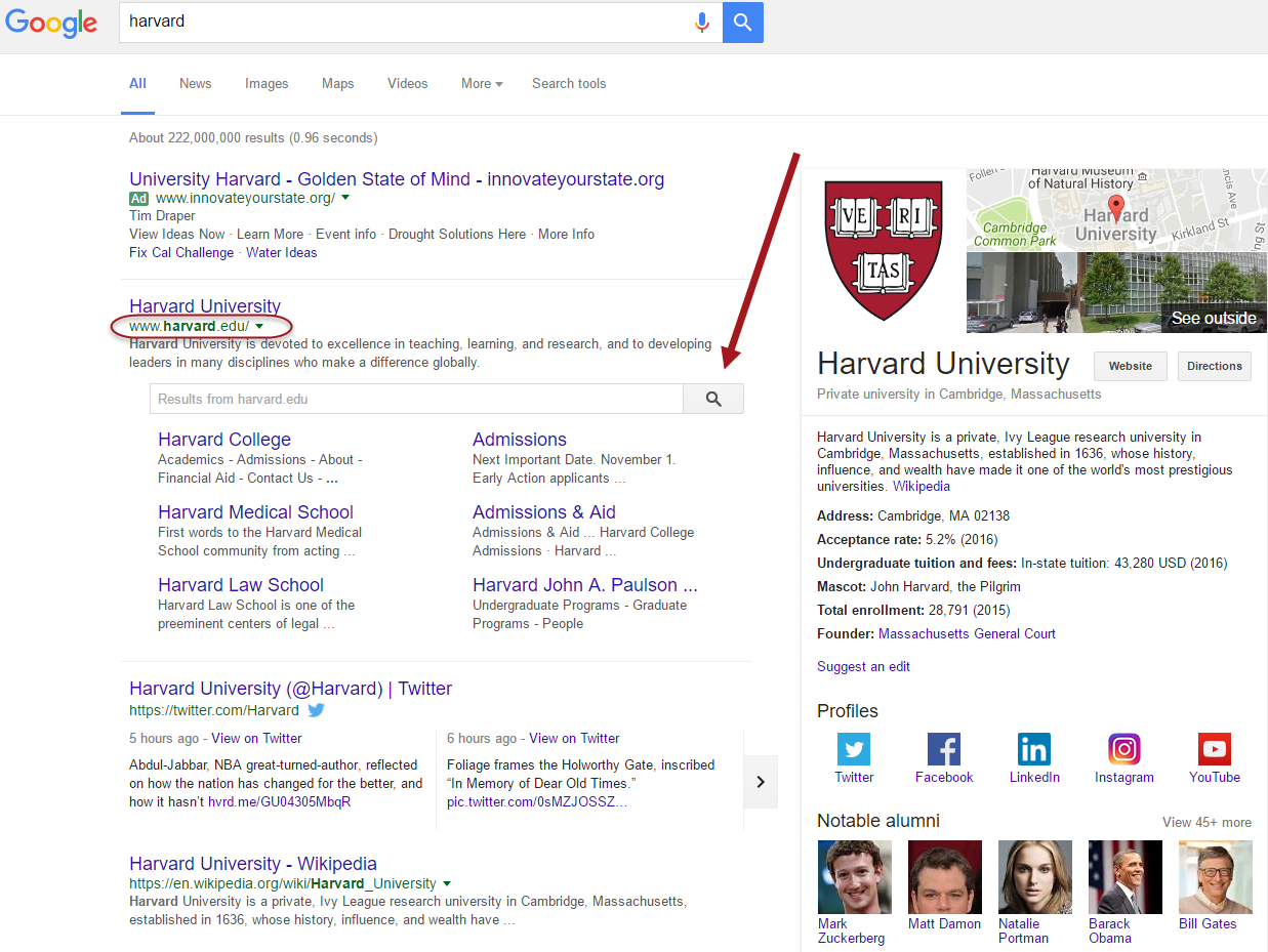 Harvard with Search Box 