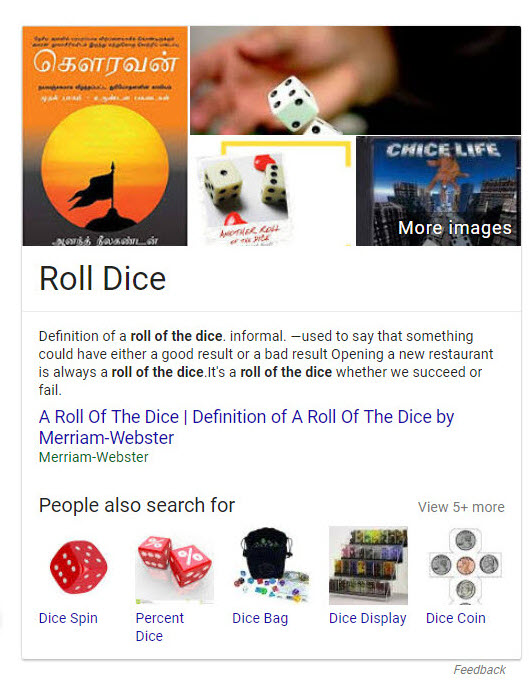 Explore Panel Roll Dice