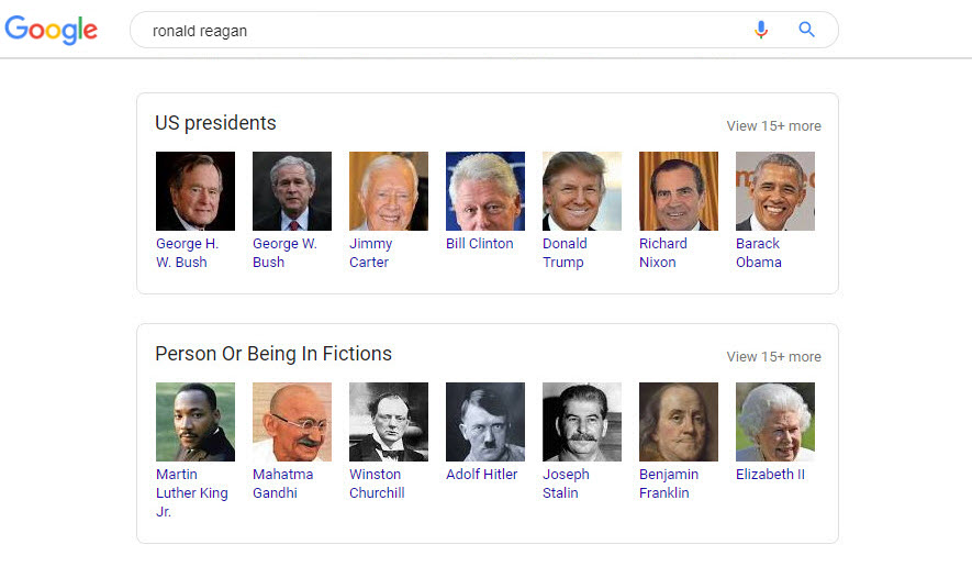 Ronald Reagan Related Search Box 