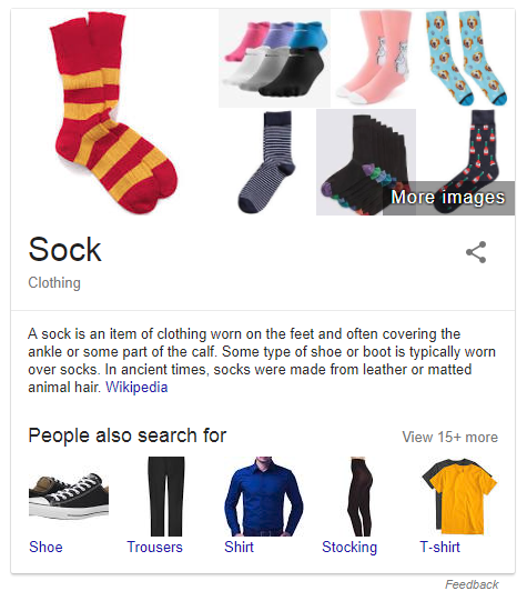 Socks Knowledge Panel 