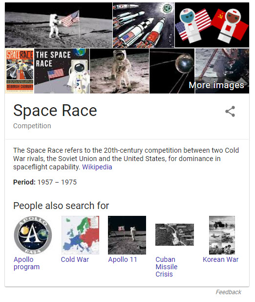 Space Race Knowledge Panel