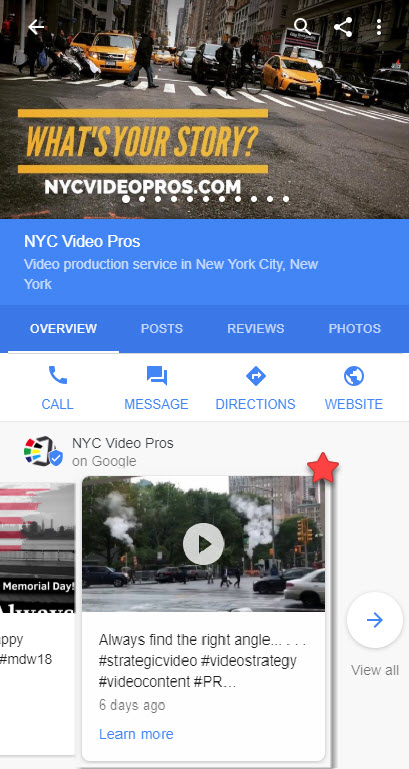 Video Google Posts 