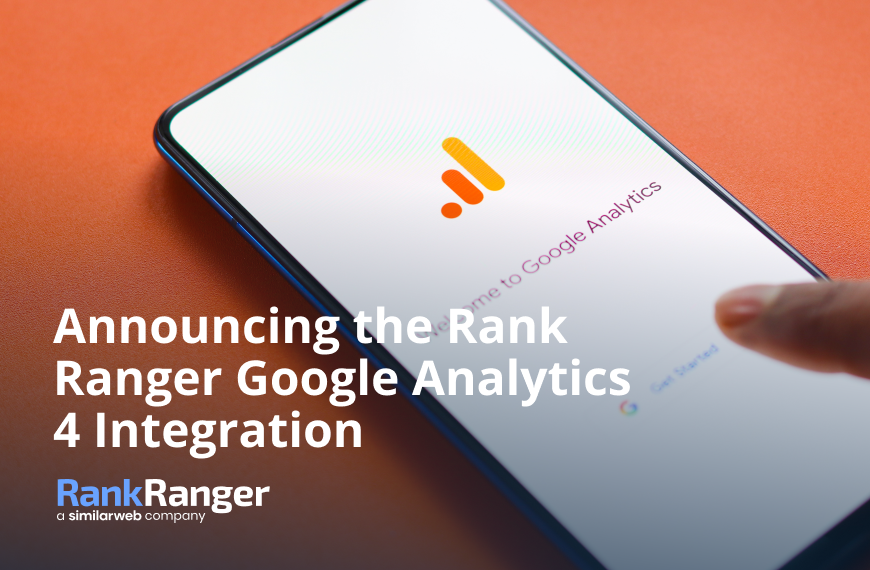 Anuncio sobre la integración de Rank Ranger con Google Analysis 4 
