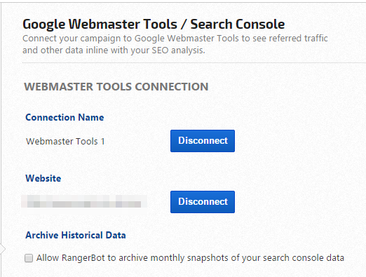 disconnect webmaster tools