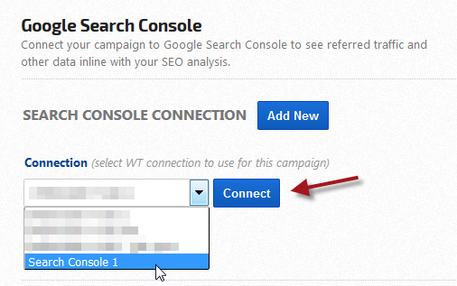 connect search console