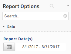 select a report date
