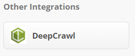 DeepCrawl integration