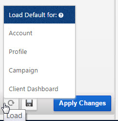 Load Report Default Options
