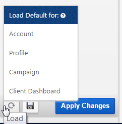 Load Report Default Settings