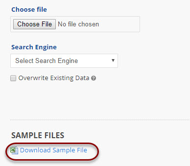 download rank import sample file