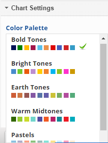 select a chart color scheme