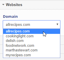 Select Domain URL