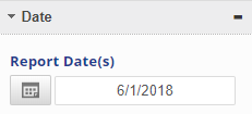 Select a report date