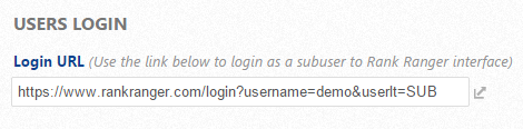 sub-user login