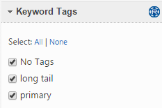 Filter by Keyword Tags