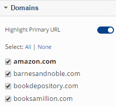 Select Website Domains
