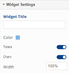 widget settings