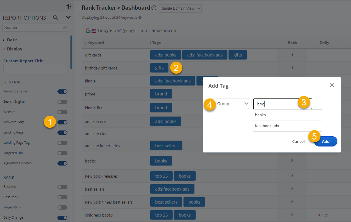YouTube Landing Page Tags