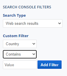 custom filter options