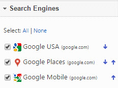select search engines