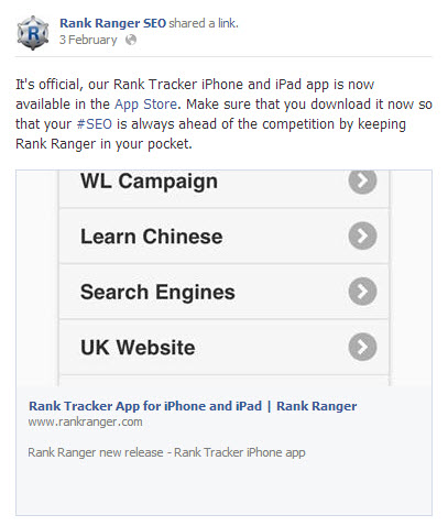 Major Opportunity for Brands on Facebook | Rank Ranger