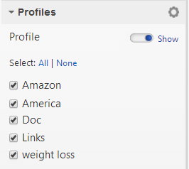 Link Dashboard Profiles