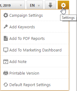 Add SEO Widgets to PDF Reports