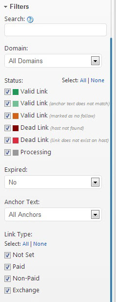 Link Dashboard Filters