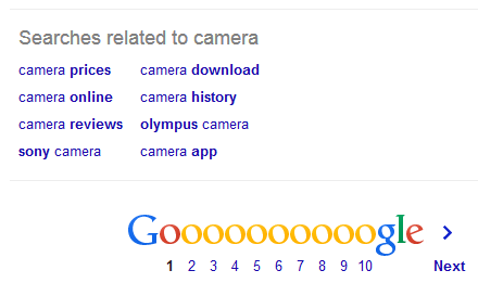 Google Related Search Results
