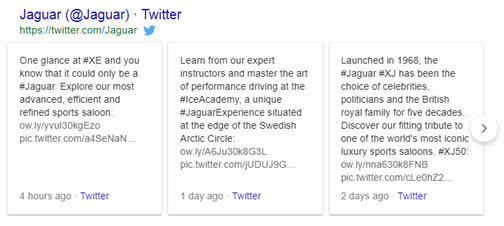 Twitter feature (SERP feature)